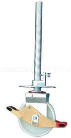 Krause Rolka jezdna regulowana Z powłoką gumową 200mm 704184