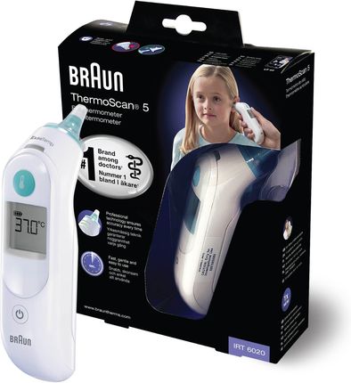 BRAUN THERMOSCAN 5 TERMOMETR ELEKTRONICZNY DO UCHA IRT6020