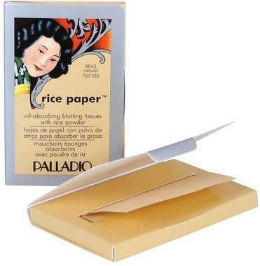 Palladio Rice Paper Ryżowe bibułki matujące Natural 40 sztuk