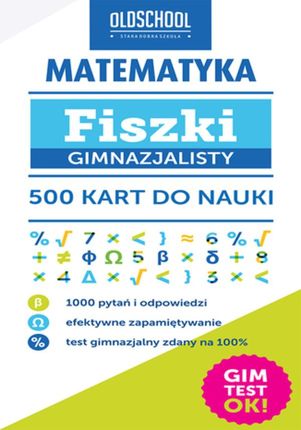 Matematyka. Fiszki gimnazjalisty. 500 kart do nauki  (E-book)