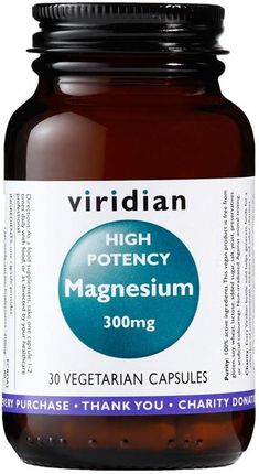 Viridian High Potency Magnesium 300Mg Magnez 30 kaps