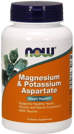 Now Foods Magnesium Potassium Aspartate Z Tauryną 120 kaps.