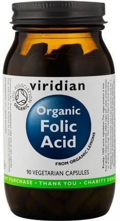 Viridian Organic Folic Acid Kwas Foliowy 90 kaps