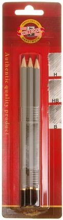 Koh-I-Noor Ołówek grafitowy 1860/3 (3szt) H, HB, B