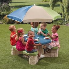 STEP2 Stół piknikowy z parasolem 8438 - Stoliki wodne