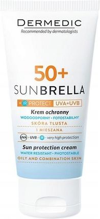 Dermedic Sunbrella Fotostabilny Krem Ochronny Do Twarzy SPF50+ Skóra tłusta i mieszana 50 g