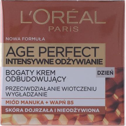 L'Oreal Paris Age Perfect Intensywne Odżywianie krem odbudowujący na dzień 60+ 50 ml