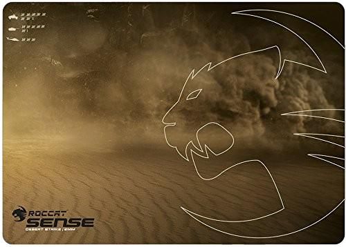 Roccat Sense Pro - Tappetino Mouse Da Gioco In Tessuto Qualità Militare, Quadrato 450x450 Mm, Nero