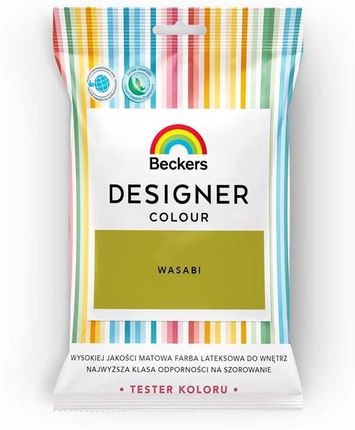 Beckers Farba Lateksowa Do Ścian I Sufitów Tester Designer Colour Wasabi 5902829030235