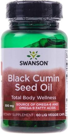 Swanson Black Cumin Seed Oil olej z nasion czarnego kminu 60 kaps.