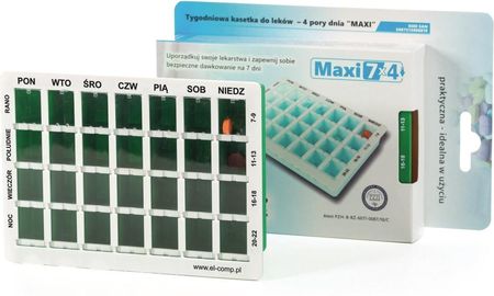 Tygodniowa kasetka do dawkowania leków doustnych MAXI 7