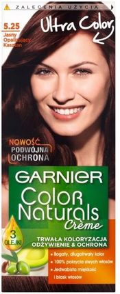 Garnier Color Naturals Creme odżywcza farba do włosów 5.25 Jasny opalizujący kasztan