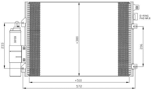 Condenseur / Radiateur de climatisation NRF 35430 (X1) - Climatisation auto