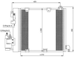 Zdjęcie Skraplacz, klimatyzacja NRF 35302 - Żerków