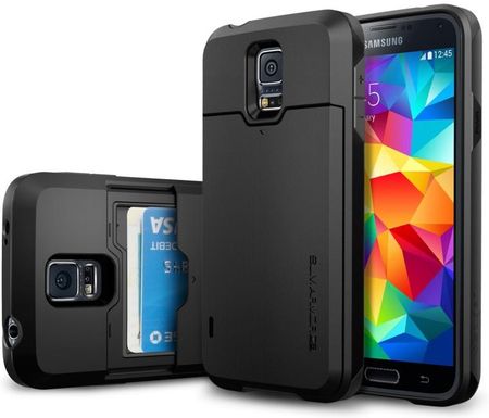 Spigen Slim Armor Cs Case Samsung Galaxy S5 Czarny (SGP10982)