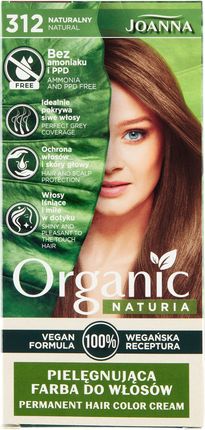 Joanna Naturia Organic Vegan Farba do włosów 312 Naturalny