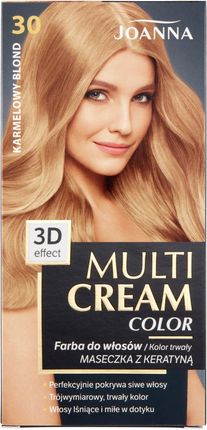Joanna Multi Cream Color Farba do włosów 30 Karmelowy blond