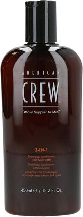 American Crew Classic 3w1 szampon + odżywka + żel do kąpieli 450ml