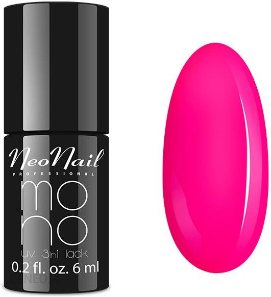 NEONAIL Mono UV 3in1 lack Neon Pink Lakier Mono UV Lakier hybrydowy 6ml ...