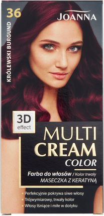 Joanna Multi Cream Color Farba do włosów 36 Królewski burgund