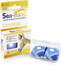 SEA-BAND opaski akupresurowe przeciw mdłościom dla dzieci niebieskie 1 para - najlepsze Opaski elastyczne