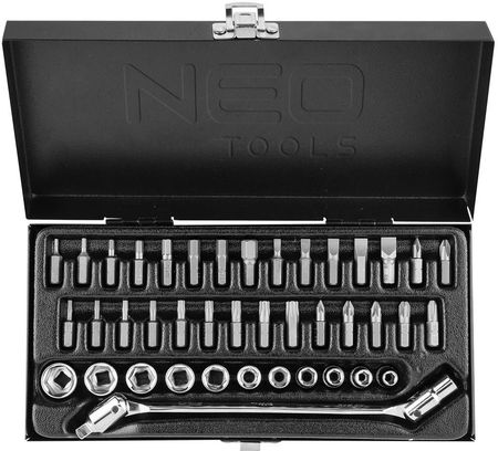 NEO Tools Zestaw kluczy nasadowych i bitów 41 szt. 08-603