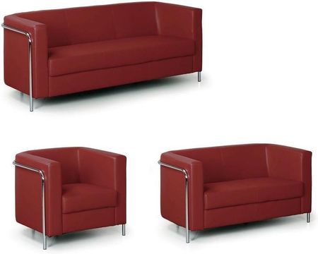B2B Partner Sofa 3-Miejscowa Czerwony 700x1780x760 - zdjęcie 2