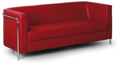 B2B Partner Sofa 3-Miejscowa Czerwony 700x1780x760