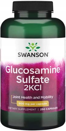 Swanson Glukozamina 500mg 250 kaps.