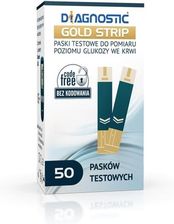 Diagnostic Gold Strip paskix50 50 pas - Glukometry i akcesoria dla diabetyków
