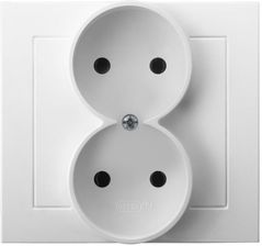 Zdjęcie Ospel Kier Gniazdo Podwójne B/U Białe Gp-2W/00 - Tłuszcz