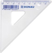 Zdjęcie Donau Ekierka mała 10cm 45&deg; transparentna - Poręba