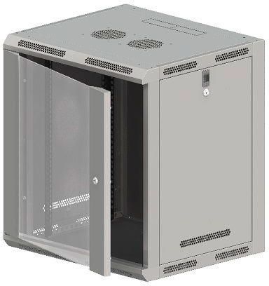 Lwe3 12u67 gf itk шкаф linea we 12u 600x650мм дверь стекло серый