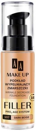 AA Make Up Filler podkład wypełniający zmarszczki 107 dark beige 30 ml