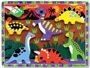 Melissa & Doug Drewniane Puzzle Dinozaury 13747