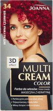 Zdjęcie Joanna Multi Cream Color Farba do włosów 34 Intensywna czerwień - Łaskarzew