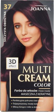 Joanna Multi Cream Color Farba do włosów 37 Soczysta oberżyna