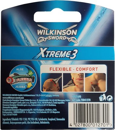 Wilkinson Xtreme3 wkłady 4 sztuki