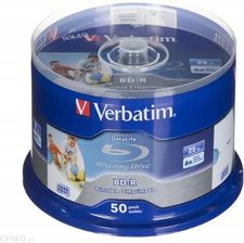 Verbatim Bd-R Blu-Ray Sl Printable 25 Gb 6 X (Cake 50) (43812)