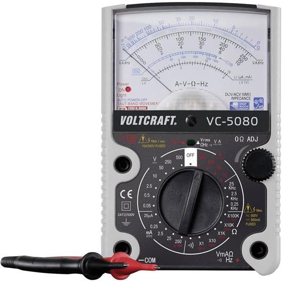 Multimètre Voltcraft VC-2030A Multimètre analogique CAT III 500 V Multimètre Voltcraft VC-2030A Multimètre analogique CAT III 500 V