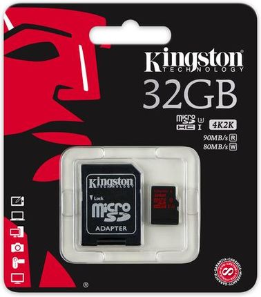 Kingston microSDHC 32GB Class 3 UHS-I (SDCA3/32GB)