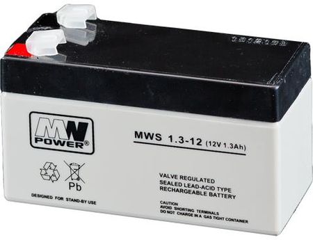 MW Power Akumulator AGM MWS 1.3-12 12V 1.3Ah T1