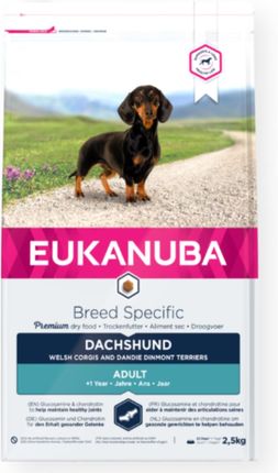Eukanuba Breed Specific sucha karma dla dorosłych psów rasy jamnik 2x2,5kg