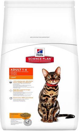 Hill's Science Plan Feline Adult Light Kurczak 2x10kg