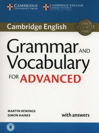 Grammar  Vocabulary For Advanced Book W