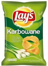 Frito Lay Lays Karbowane Chipsy Zielona Cebulka - zdjęcie 1