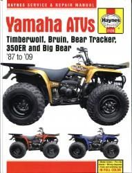 Yamaha ATVs Timberwolf, Bruin, Bear Tracker, 350ER &amp; Big Bear (87 do 2009)