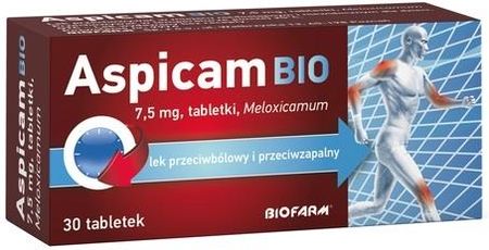 ASPICAM BIO Tabletki o działaniu przeciwzapalnym 7,5 mg 30 tabl.