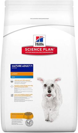 Hill's Science Plan Mature Adult 7+ Light Mini Kurczak 2x2,5kg