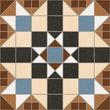Vives Dorset Marrón 31,6x31,6 płytka podłogowa patchwork